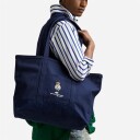 Ralph Lauren Polo Bear Canvas Tote Newport Navy