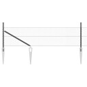  Gjerdepåle Grå 100 x 0,5 m 13 mm nett Stål og PVC