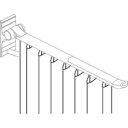 DUSCHFORBIND, FOR 850 MM TOILETT Hvit