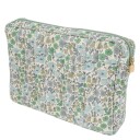 Bon Dep Pouch Big MW Liberty Poppy And Daisy Teal