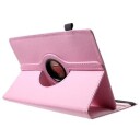 Universal Rotary Folio-etui til Tabletter 9-10 Rosa