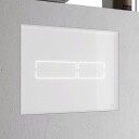 Tece Tecelux Mini Elektronisk Betjeningsplate Hvit Glass