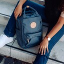 Beckmann Skolesekk City Light Blue Fade 20L Beckmann