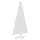 Vidaxl Juletre av tre til pynt hvit 180 cm heltre furu