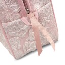 Karen Toiletry bag with handle Pink brocade
