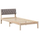  Sengestamme Brun og taupe 90 x 190 cm Heltre furu