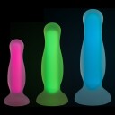 baseks Glow in the Dark Analdildo-sett     - Forskjellige farger