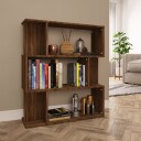 vidaXL Bokhylle/romdeler brun eik 80x24x96 cm konstruert tre