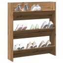  Veggmontert skohylle artisan eik 80x18x90 cm konstruert tre 8721158438980