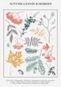 Autumn Leaves And Berries Plakat / 40x50
