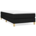  Boxspring sengeramme svart 90x190 cm Single stoff