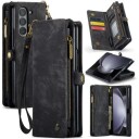 Samsung Galaxy Z Fold6 Caseme 008 2-i-1 Multifunksjonell Lommebok-deksel Svart