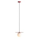 Aldex Loop pendellampe Ø14 cm rød