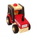 Magni Wooden tractor with rubber wheels 2438