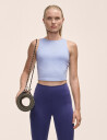 Casall Laser Mesh Crop Top - Blue - L