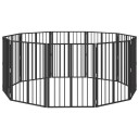Vidaxl Hundeluke 10 Stk. Svart 60 X 80 cm Galvanisert Stål