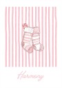 Stockings Harmony Pink Stripes Plakat Plakat / 70x100cm