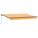  Uttrekkbar markise sand 300 x 250 cm Polyester og aluminium