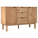 vidaXL Skjenk 113,5x43x73 cm heltre furu