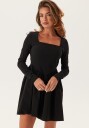 ONLY Onlmenia Ls Balloon Short Dress Wvn Black S