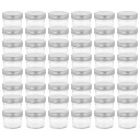  Syltetøyglass med sølve lokk 48 stk 110 ml