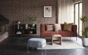 Hübsch sofa Brun 189x78xh81