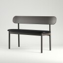 Decotique Elephant Benk Smoked Oak / Black Leather