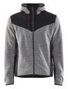Blåkläder 594025369099S Jakke strikket , med softshell , gråmelert/svart Str . S