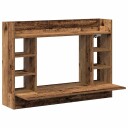  Vegghengt skrivebord Artisan eik 105x48x75 cm Konstruert tre