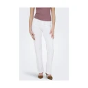 Only Blush Mid Straight Denim Hvit M/30