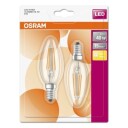 Kronelampe E14 LED 4W 2700K 470 lumen 2-pakning