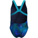 Speedo Print Leaderback One Piece Blue 116