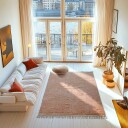 Ryetepper   Celina Natural Cotton Shaggy rosa/beige Størrelse: 240 x 340 cm