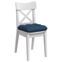  Seteputer 4 pcs Blå 45 x 45 x 12 cm stoff