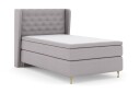 Select No 6 Komplett Sengepakke 120x200 Medium Lateks/Memory - Lysegrå/Gullben