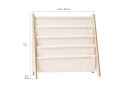 3 Sprouts Book Rack White Llama