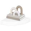 vidaXL Flytende vegghyller 2 stk hvit 25x25x3,8 cm MDF