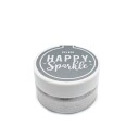 Happy Sparkle Spiselig Glitter Sølv 12g | Slikkepott.No
