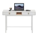 Skrivebord HOME4YOU Iris 120x60x75 cm hvit - hvit