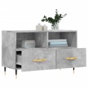 vidaXL TV-benk betonggrå 80x36x50 cm konstruert tre