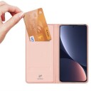 Dux Ducis Skin Pro Veske Xiaomi 13 Deksel Med Klaff Kort Lommebok Stativ Rosa