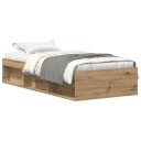  Sengeramme uten madrass artisan eik 90x190 cm konstruert tre 3328826