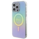 Guess Iridescent MagSafe Deksel til iPhone 15 Pro - Turkis