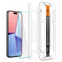 Spigen EZ Fit Herdet Glass Skjermbeskytter for iPhone 15 Pro Max - 2 Stk