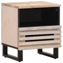  Nattbord 40x34x46 cm heltre bleket mango 377472