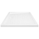 vidaXL Dusjbrett med prikker hvit 80x100x4 cm ABS