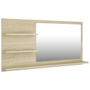 vidaXL Baderomsspeil sonoma eik 90x10,5x45 cm sponplate