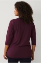 Zizzi   Treningstopp aBasic One 3/4 Blouse   Rød