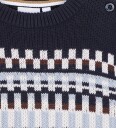 BOSS Genser   Strikk   Navy m. Mønster   BOSS   3 år (98)   Genser   Marineblå
