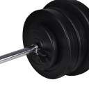vidaXL Vektstang- og manualsett 60,5kg